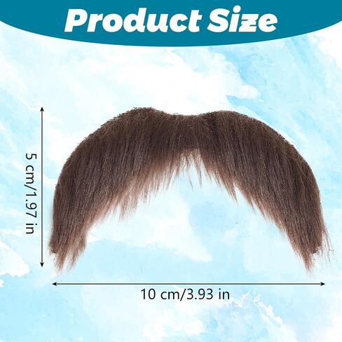 Fake Mustache Black Fake Beard Adhesive Old Men Stick On Mustache Moustache Black Beard Costume False Facial Hair For Adults Women Men For Halloween Cosplay Festival Party in Saudi Arabia