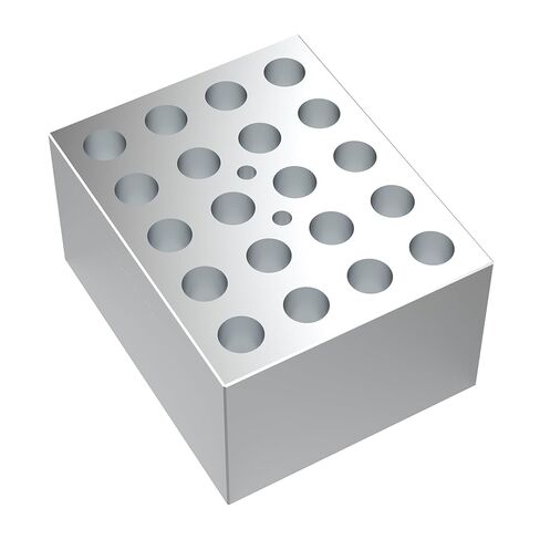 4E's USA Bath Bath Block Block - كتلة الألومنيوم العالمية للأنابيب الدقيقة ، 20 × 1.5 مل ، φ11.1mm × 39.1 مم ، الطراز: TC0401001-62 in Saudi Arabia