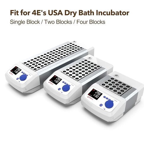 4E's USA Bath Bath Block Block - كتلة الألومنيوم العالمية للأنابيب الدقيقة ، 20 × 1.5 مل ، φ11.1mm × 39.1 مم ، الطراز: TC0401001-62 in Saudi Arabia
