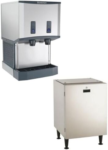 Scotsman Hid540AB-1 Meridian Push-Button Confertop Nugget Ice & Water Dispenser ، تم تبريد الهواء-حتى 500 رطل. in Kuwait