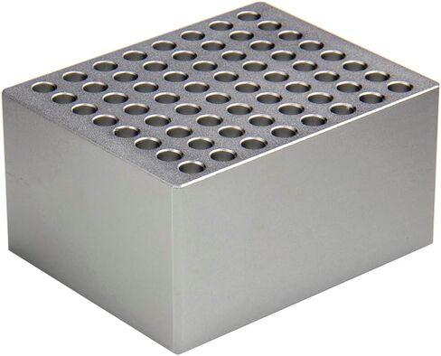 4E's USA Dry Bath Incubator Block - Universal Aluminum Block for 10x8 PCR Tube Strips, 0.2ml Tubes, Model: TC0401001-85 in Saudi Arabia