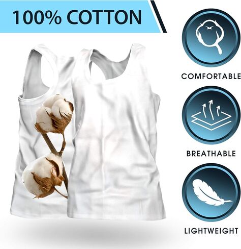 Men's 100% Cotton 6 Pack Classic Rib Tank Top A-Shirts (White, X-Large) in Saudi Arabia