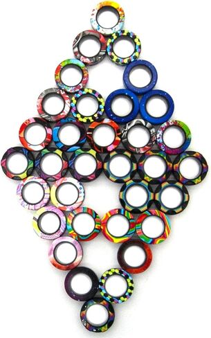 15 Pcs Magnetic Rings Fidget Toys Set in Saudi Arabia