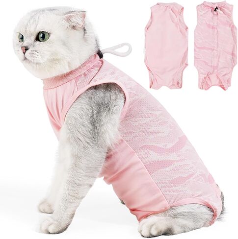 بدلة استرداد القط تنفس ما بعد الجراحة للذكور والإناث لصياغة/محايد ، أخضر فاتح ، ل in Kuwait