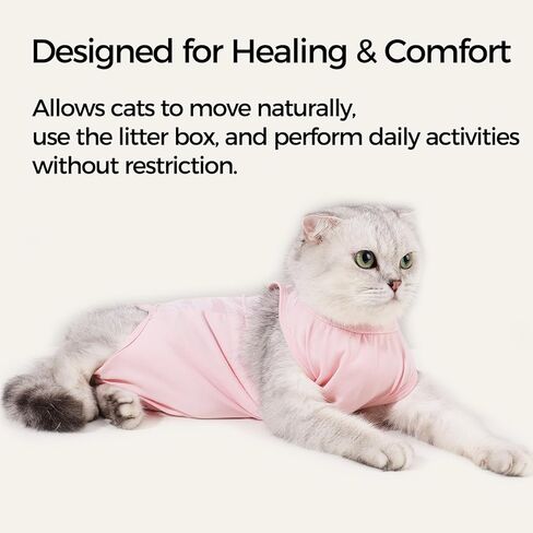 بدلة استرداد القط تنفس ما بعد الجراحة للذكور والإناث لصياغة/محايد ، أخضر فاتح ، ل in Kuwait