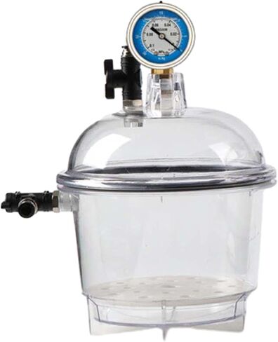 Vacuum Desiccators Small Lab Desiccator Double Valves Glassware Lab Desiccator Dryer Vacuum Desiccator Jar 150mm in Saudi Arabia