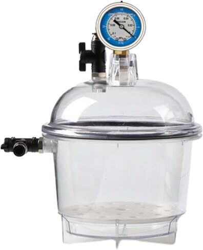 Vacuum Desiccators Small Lab Desiccator Double Valves Glassware Lab Desiccator Dryer Vacuum Desiccator Jar 150mm in Saudi Arabia