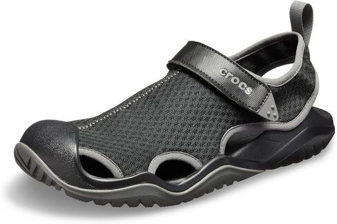 Crocs Men's Swiftwater Mesh Deck Sandals, Sepia, 13 in Saudi Arabia