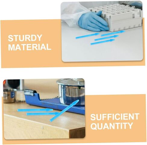 50pcs Storage Box Plastic Test Tube Caps for Pen Grinding Rods Resin Mixer Sticks in Kuwait