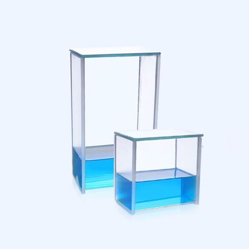 Developing Tank - Square Double Glass Tank Laboratory Double Tank Solvent Glass Staining Chamber Dimension(100by100mm) in Saudi Arabia