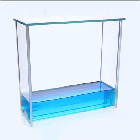 Developing Tank - Square Double Glass Tank Laboratory Double Tank Solvent Glass Staining Chamber Dimension(100by100mm) in Saudi Arabia