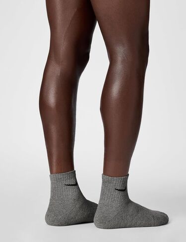 Nike Unisex Everyday Cushioned Training Ankle Socks (6 Pairs), White/Black, X-Large in Saudi Arabia