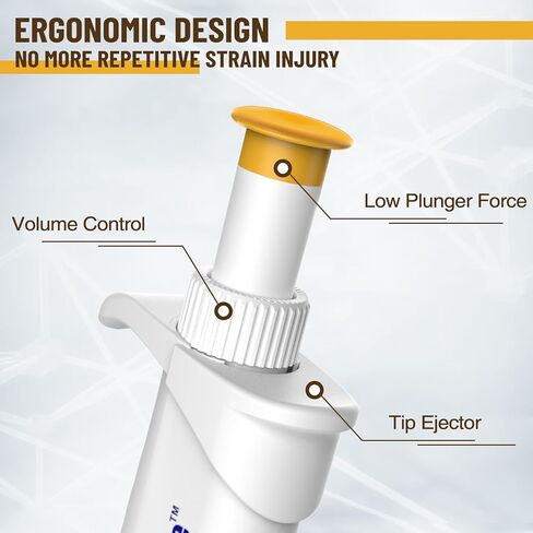 4E's USA Multi-Channel Adjannel Compety ماصة مع 10 رفوف 10 نصيحة للأنابيب ، 8 قنوات micropipettes ، 0.5-10ul in Saudi Arabia