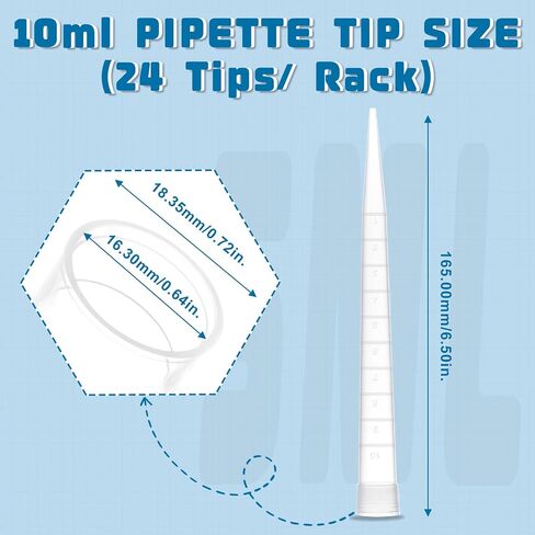 24pcs biologix 5ml tips-oniversal plastic pipettes tips ، نصائح مخبأ السائل السائل ، متوافق مع eppendorf و biohit ، piologix pipette ، حزمة ذات رذقة in Kuwait