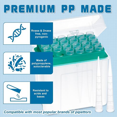 24pcs biologix 5ml tips-oniversal plastic pipettes tips ، نصائح مخبأ السائل السائل ، متوافق مع eppendorf و biohit ، piologix pipette ، حزمة ذات رذقة in Kuwait