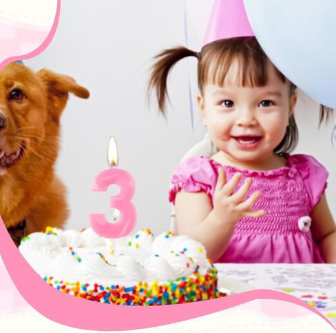 شموع عيد ميلاد المعادن ثلاثية الأبعاد ، شمعة ، حديقة الحيوان رقم 2 شمعة ، شمعة عيد ميلاد سعيد 2nd للكعكة ، مزرعة كعكة الزخارف توبيث للحيوانات للأولاد in Kuwait