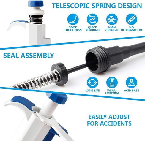 أربعة e العلمية 1-10ML 1 قناة واحدة pipettor متغير قابلة للتعديل الحجم micropipette micropipett in Kuwait