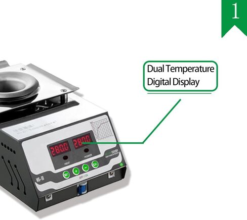 Electric Tin Melting Furnace, Double Temperature Digital Display, Capacity 3.3kg and 0 ℃ -600 ℃ Adjustable for Melting Metal in Saudi Arabia
