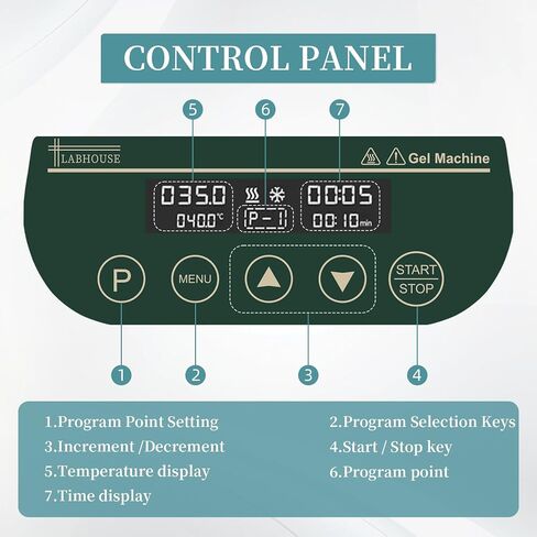 جهاز تبريد تسخين الهلام احترافي PPP PPP Maker 5ml/10ml/15ml Block Block Bath Bath Presic Control Control وظيفة التوقيت in Kuwait