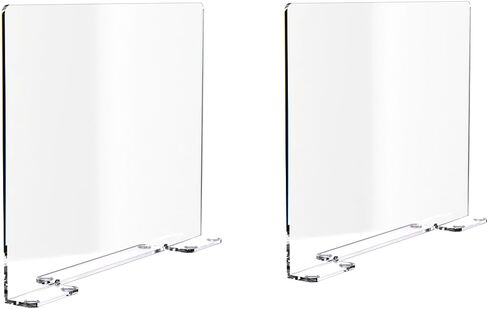 2 Pack Splash Guard 19" x 15" Square Clear Acrylic Barrier Freestanding No Assembly for Medical Facilities and Labs by Marketing Holders in Saudi Arabia