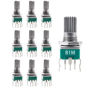 10pcs RK097 B10K الدقة الرأسية المقياس أحادي الغانغ ، عمود 15 مم ، مقاوم متغير 3 دبوس 10 كيلو in Kuwait