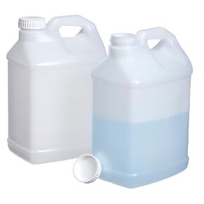 هدسون تبادل 2.5 جالون (4 عبوات) حاوية Hedpak مع CAP ، غذاء الصف HDPE البلاستيك ، طبيعي in Kuwait