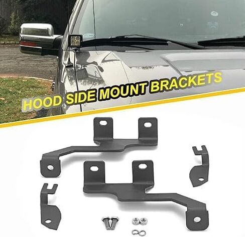 Weisen Ditch Light Mounting Brackets Kit Front ، A-Pillar Left ＆ Hings Hinges LED LED Work Cube Light Mount Mount متوافقة مع Ford F150 Raptor 2017-2023 ، FIT F-150 2015-2023 in Saudi Arabia
