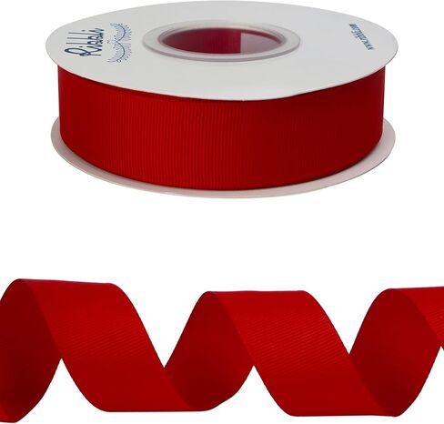 Ribbli White Grosgrain Ribbon ، 1-1/2 بوصة × مستمر 25 ياردة ، استخدم لإكسسوارات الشعر DIY ، ولف الهدايا ، والخياطة والخياطة in Kuwait