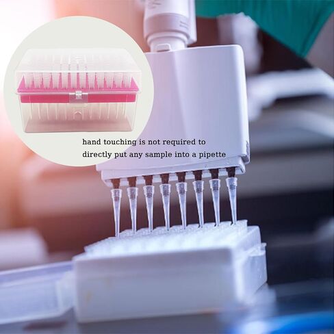 200ul Pipette Tips - Universal Pipette Tips,Clear,DNase/RNase Free,Non-Pyrogenic, 96 Filter Tips X 1 Box (200ul 96 Tips) in Kuwait