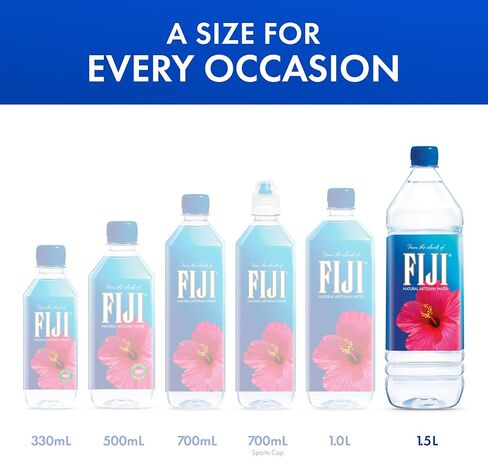 Fiji Natural Artesian Water 1.5 Liters / 50.7 FL Ounce (حزمة 12) - 100 ٪ شوارد طبيعية in Saudi Arabia