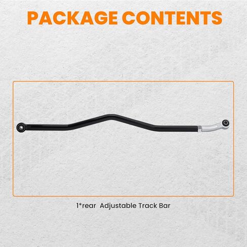 maXpeedingrods Adjustable Front Forged Track Bar for Jeep Wrangler JK 2 Door 4 Door 2007-2018 with 0-6" Lift, Black in Saudi Arabia