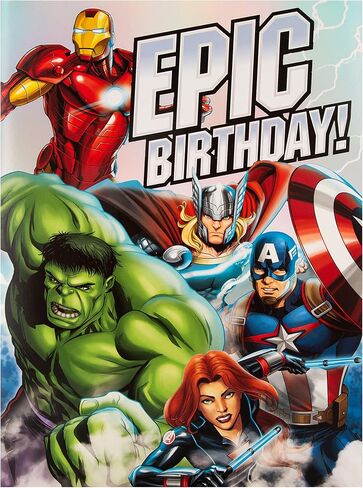 Hallmark Kids' Birthday Card - Pop-Out, Moveable, Marvel Avengers Design in Saudi Arabia