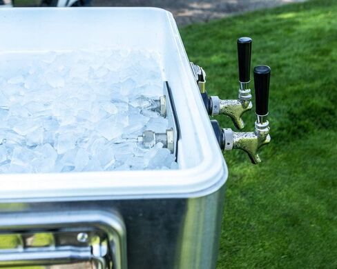 مربع الفارس من ColdBreak ، 2 صنابير ، مدخلات خلفية ، 54 برودة كوارت ، لفائف 50 '، رسوما فولاذية ، تشمل صنبور غير قابلة للصدأ in Kuwait