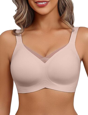 Avidlove Womens Seamless Bras No Underwire V Mesh Comfort Bralette Coverage Complet in Saudi Arabia