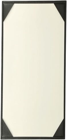 Prestine Menu Covers Made of Premium Faux Leather (10-Pack) - 8.5" x 11" - 1 View - Black - Restaurant Menu - Wine List - Bar Menu in Kuwait