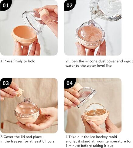 Ice Sphere Make Mode Light Light ، أوضاع صانع الويسكي السيليكون ، الهوكي المصباح لعصائر قهوة الكوكتيل in Saudi Arabia