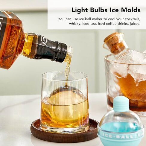 Ice Sphere Make Mode Light Light ، أوضاع صانع الويسكي السيليكون ، الهوكي المصباح لعصائر قهوة الكوكتيل in Saudi Arabia