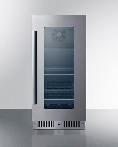 Summit 15 "مركز المشروبات ، 2.6 متر مكعب ، الفولاذ المقاوم للصدأ والزجاج- CL156BV1CSS (الباب الأيسر) in Kuwait