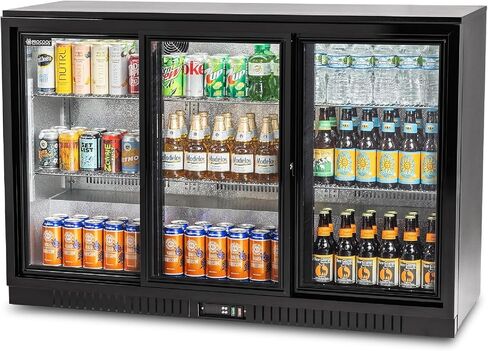 Procool 2-Door Counter Height Beverage Refrigerator - 36" Wide Energy Efficient Stainless Steel Bar Fridge With Glass Doors & LED Lighting - Commercial Back Bar Cooler in Saudi Arabia