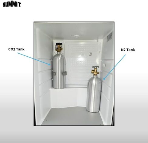 Summit 24" Wine & Beer Kegerator, Dual Tap, Beer and Wine Dispenser, Stainless Steel- SBC635MTWINBW in Saudi Arabia