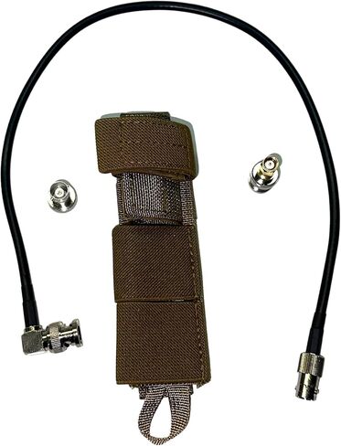 Tactical Antenna Relocation Kit – Enhanced Signal & Mobility – Chest Rig & Backpack Compatible – Durable, Lightweight & Weather-Resistant – Ideal for Military, Outdoor Use (Green, 19" Cable) in Kuwait