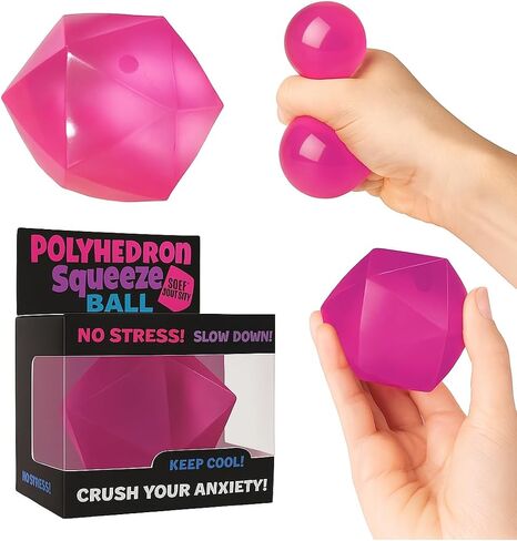 Polyhedron Diamond Sugar Ball Slow-Rise Stress Ball, Transluscent Cool Shape Gummy Sugar Balls Fidget Toys (Blue or Green - 1 Pack, 1, Count) in Kuwait