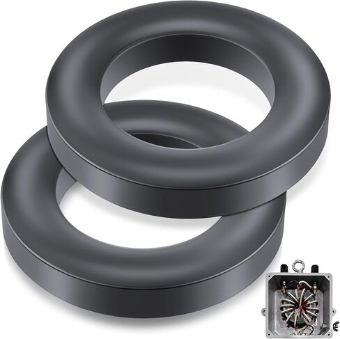 Toroid Ferrite Core Compatible with FT240-43 Ferrite Ring 2.4" to Reduce Signal Loss for RFI EMI RF HF Wires Suppression, EFHW and Power Transformers in Kuwait