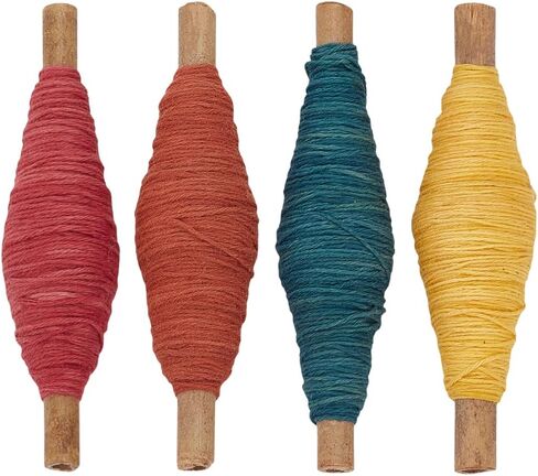 FREEBLOSS 4Pcs Sashiko Thread Sashiko Skein 35 Yards*4 Colors Cotton Embroidery Thread Japanese Quilting & Embroidery Kit Supplies Mixed Blue in Kuwait