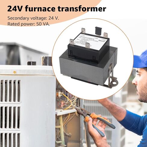 240V to 24V Transformer 0130M00138S, Compatible with Goodman Amana,B1141643, B11416-43, PF40224 40VA Furnace Transformers - 208/240 Volt to 24 Volt in Kuwait