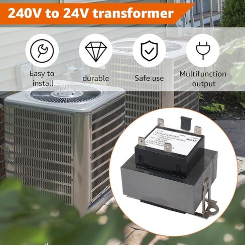 240V to 24V Transformer 0130M00138S, Compatible with Goodman Amana,B1141643, B11416-43, PF40224 40VA Furnace Transformers - 208/240 Volt to 24 Volt in Kuwait