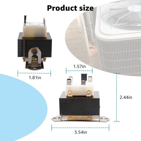 240V إلى 24V Transformer 0130M00138S ، متوافق مع Goodman Amana ، B1141643 ، B11416-43 ، PF40224 40VA Furnace Transformers - 208/240 Volt to 24 Volt in Kuwait
