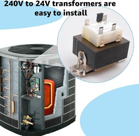 240V إلى 24V Transformer 0130M00138S ، متوافق مع Goodman Amana ، B1141643 ، B11416-43 ، PF40224 40VA Furnace Transformers - 208/240 Volt to 24 Volt in Kuwait