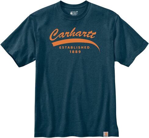 Carhartt Men's Relaxed Fit Lightweight Short-Sleeve Script Graphic T-Shirt in Saudi Arabia