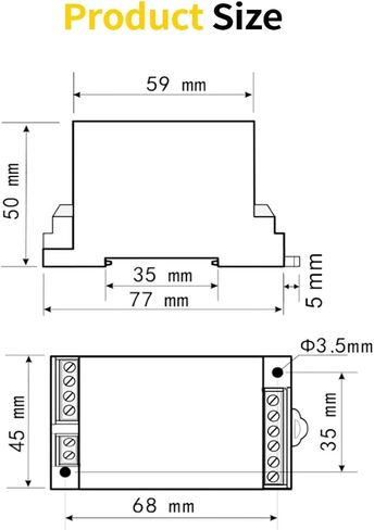 1PCS 4-20MA 0-10V RS485 AC الجهد جهاز إرسال الجهد 0-100V 0-220V 0-380V 0-500V 3PHASE 3WIRE / 3WPHASE 4WIRE AC SELTAGE SESSDUCER (0-5V ، INPUT 0-100V) in Kuwait